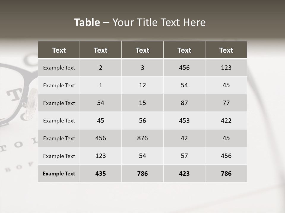 Letter Focus Style PowerPoint Template
