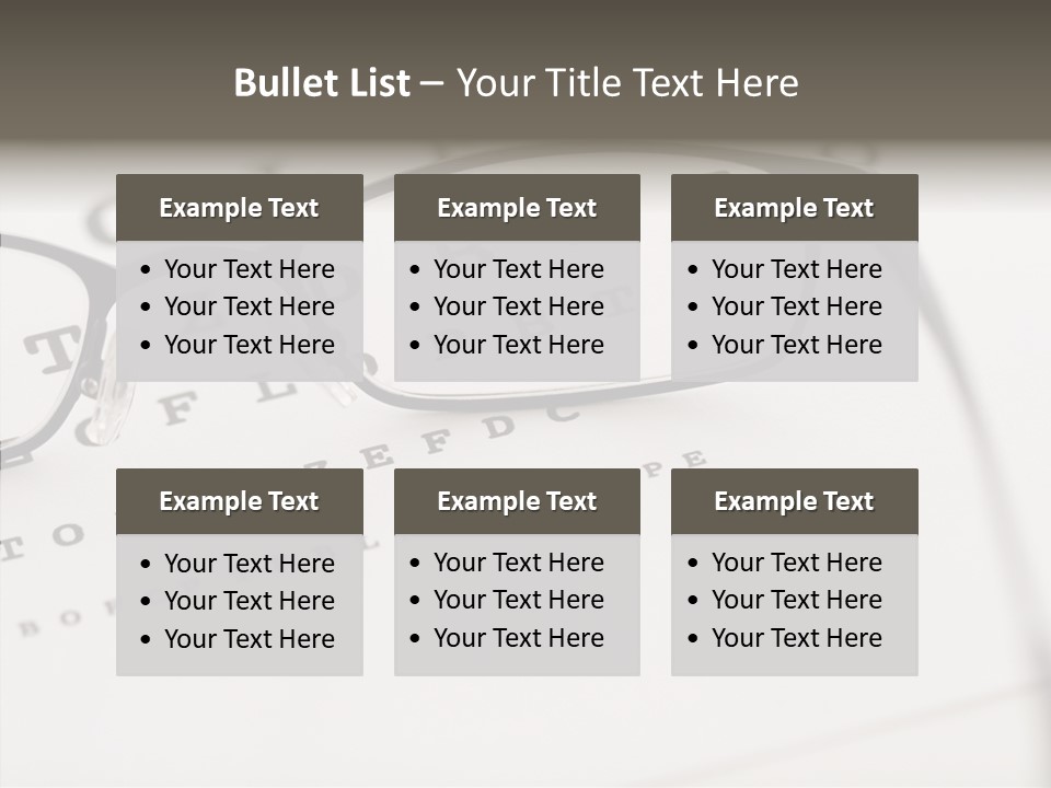 Letter Focus Style PowerPoint Template