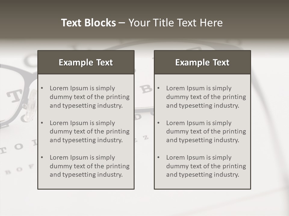 Letter Focus Style PowerPoint Template