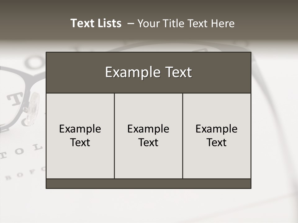 Letter Focus Style PowerPoint Template