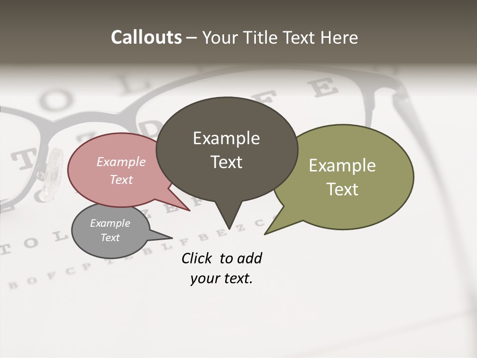 Letter Focus Style PowerPoint Template