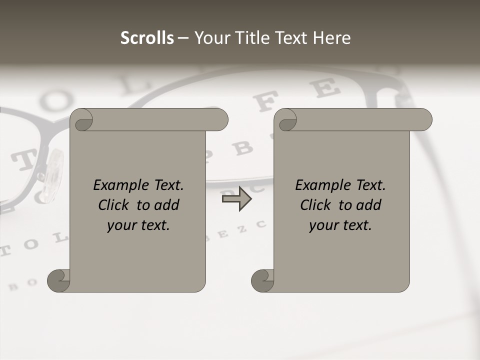 Letter Focus Style PowerPoint Template