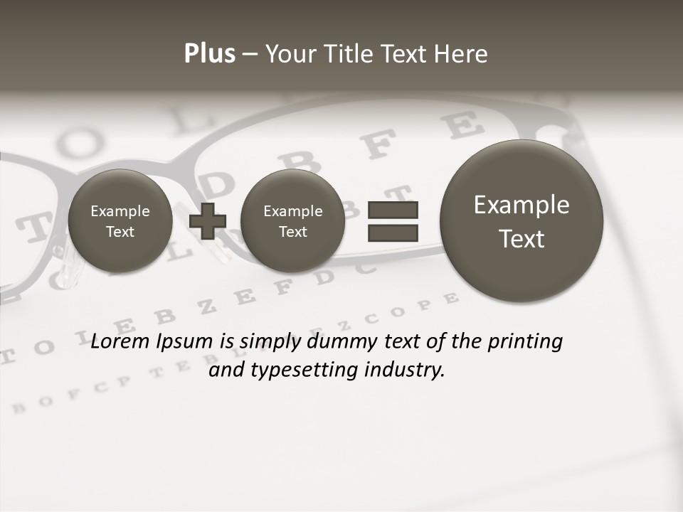 Letter Focus Style PowerPoint Template