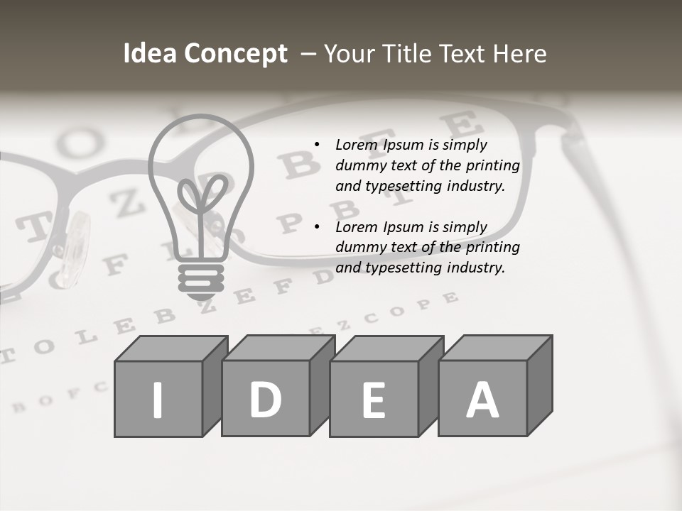 Letter Focus Style PowerPoint Template