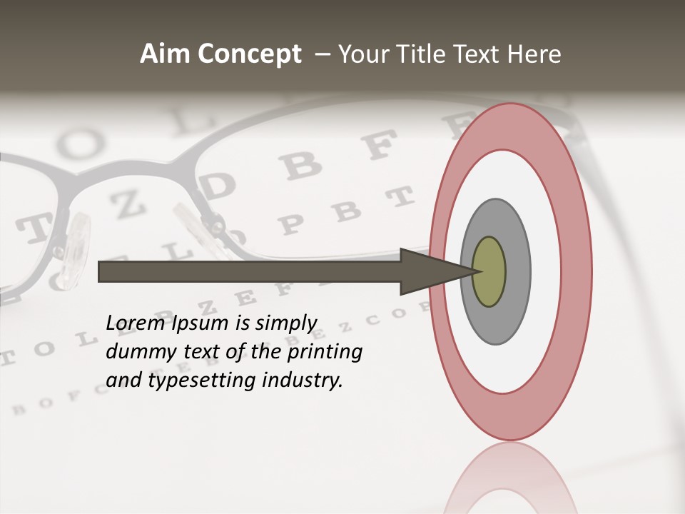 Letter Focus Style PowerPoint Template