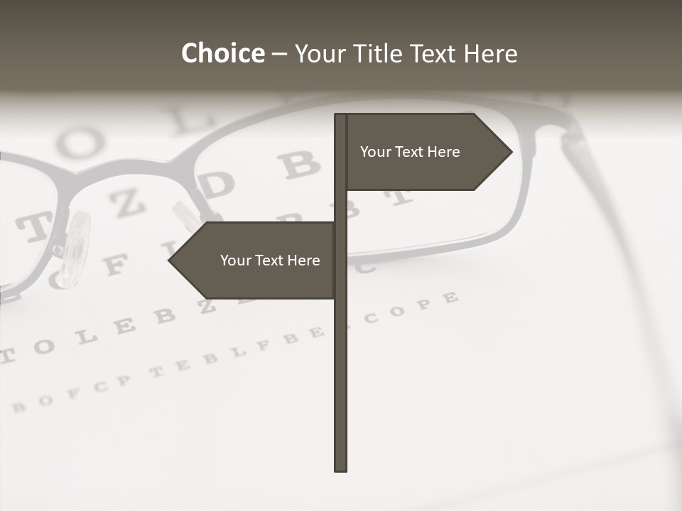 Letter Focus Style PowerPoint Template
