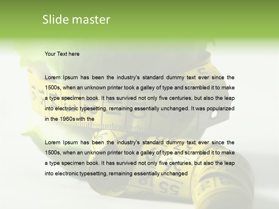 Centimetre Drop Centimeter PowerPoint Template