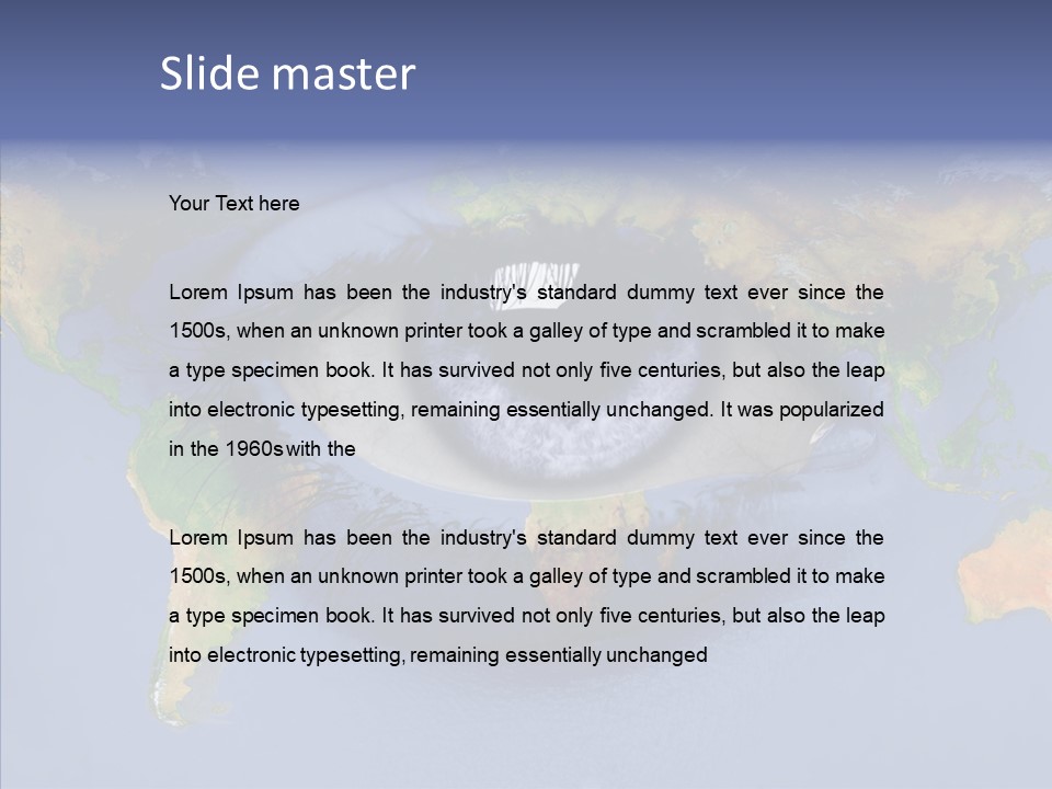 Eye Pacific Southamerica PowerPoint Template