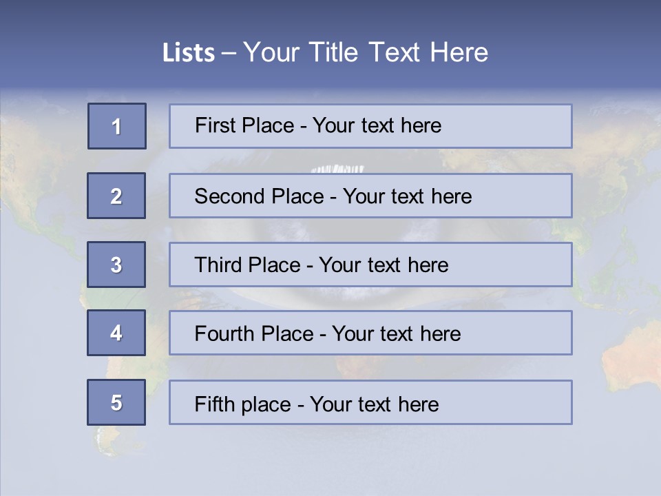 Eye Pacific Southamerica PowerPoint Template