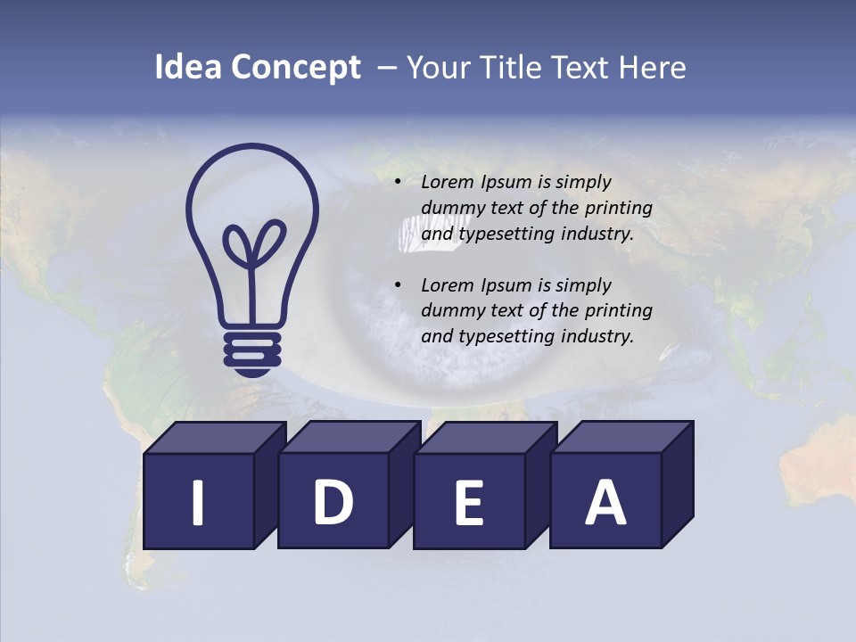 Eye Pacific Southamerica PowerPoint Template