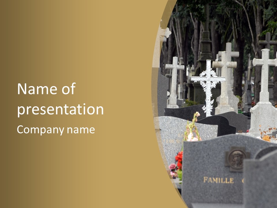 Concession Mortuary Ossuary PowerPoint Template