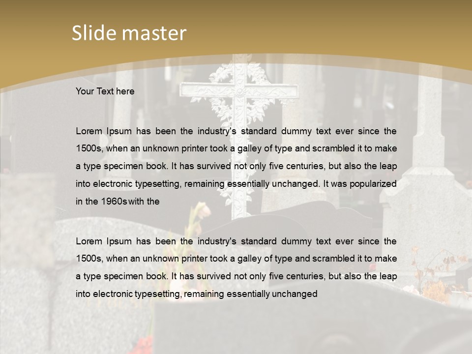 Concession Mortuary Ossuary PowerPoint Template