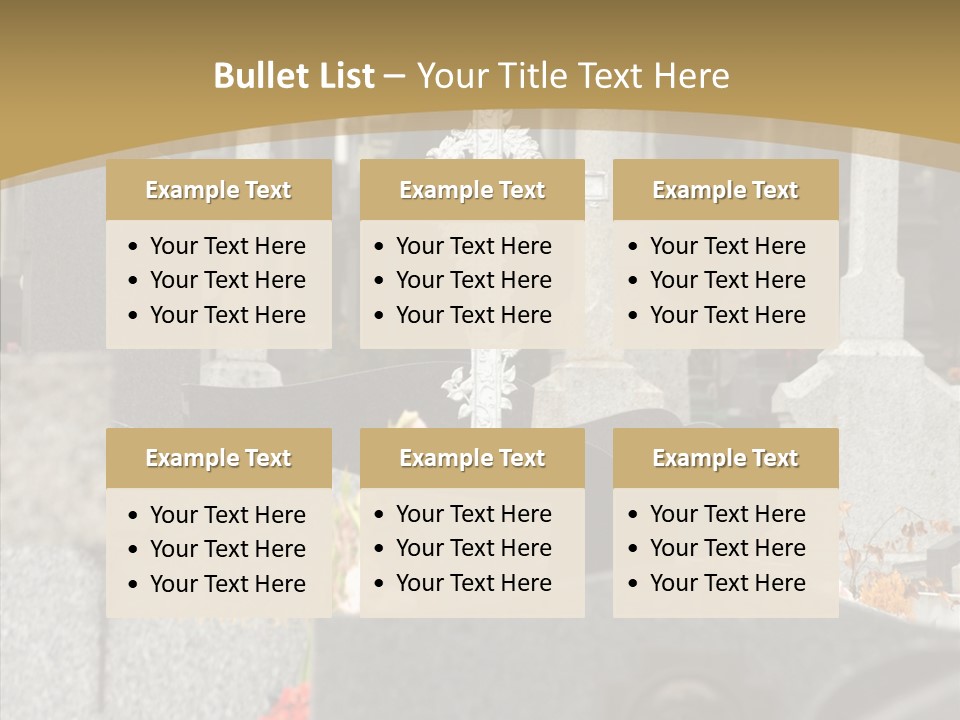 Concession Mortuary Ossuary PowerPoint Template