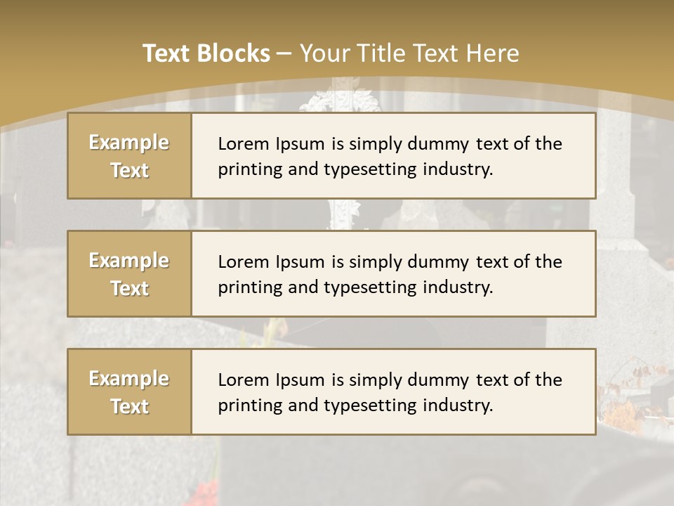 Concession Mortuary Ossuary PowerPoint Template