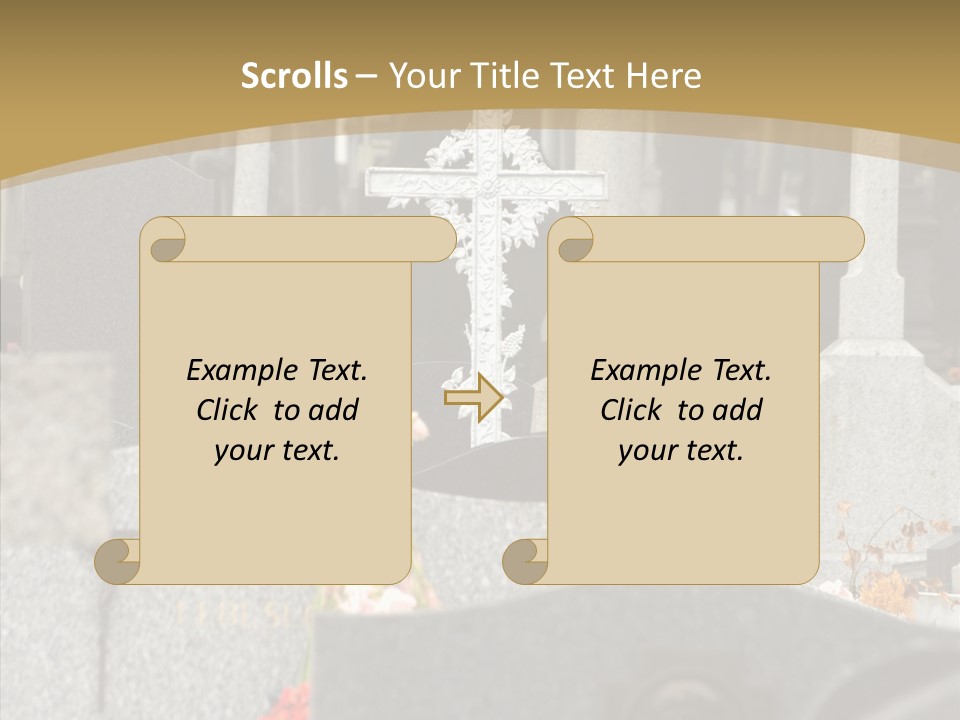 Concession Mortuary Ossuary PowerPoint Template