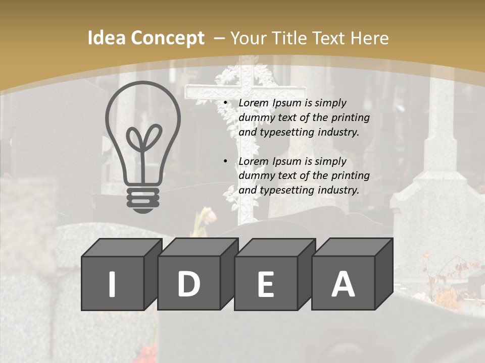 Concession Mortuary Ossuary PowerPoint Template