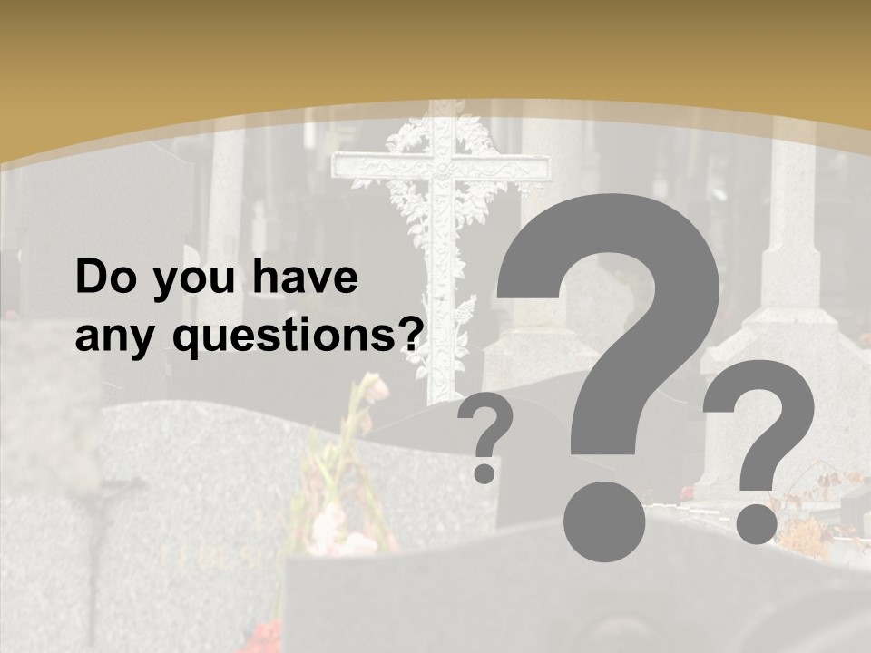 Concession Mortuary Ossuary PowerPoint Template