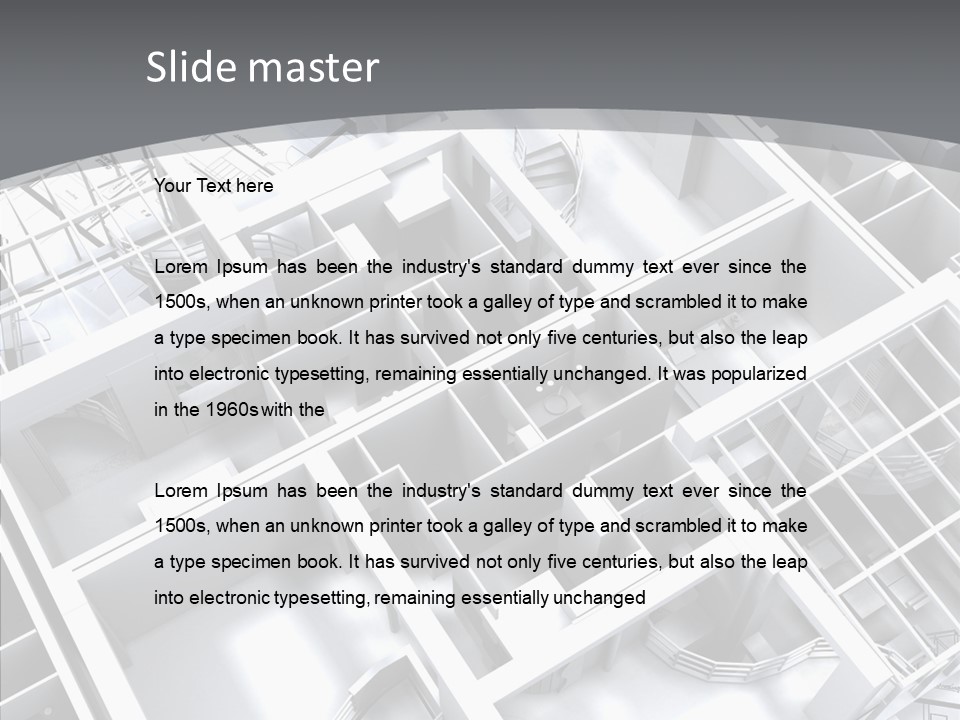 Framework Chalet Map PowerPoint Template