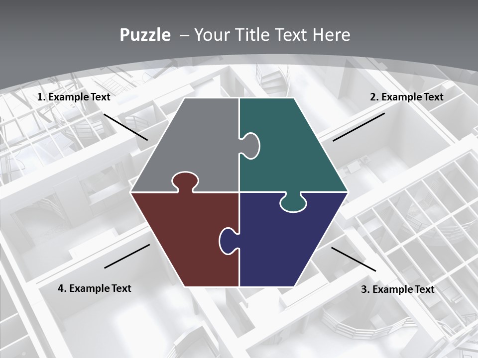 Framework Chalet Map PowerPoint Template