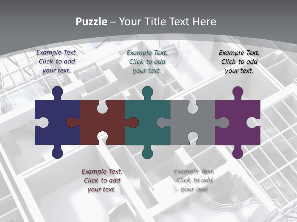 Framework Chalet Map PowerPoint Template