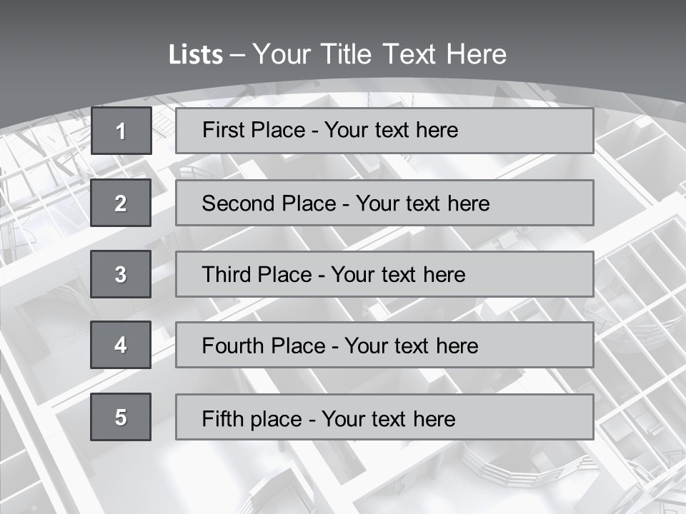 Framework Chalet Map PowerPoint Template