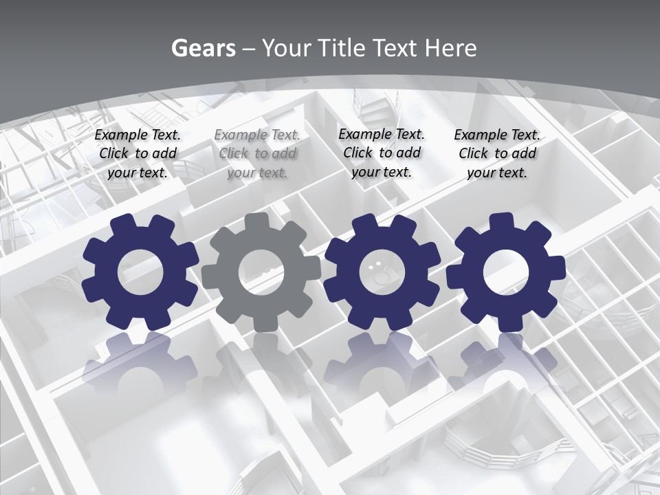 Framework Chalet Map PowerPoint Template