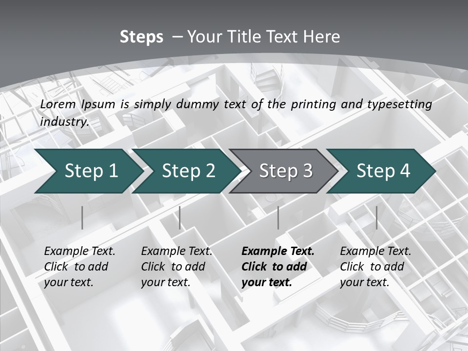 Framework Chalet Map PowerPoint Template