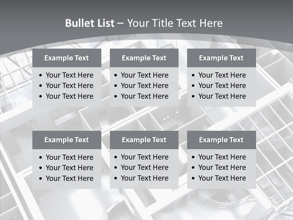 Framework Chalet Map PowerPoint Template