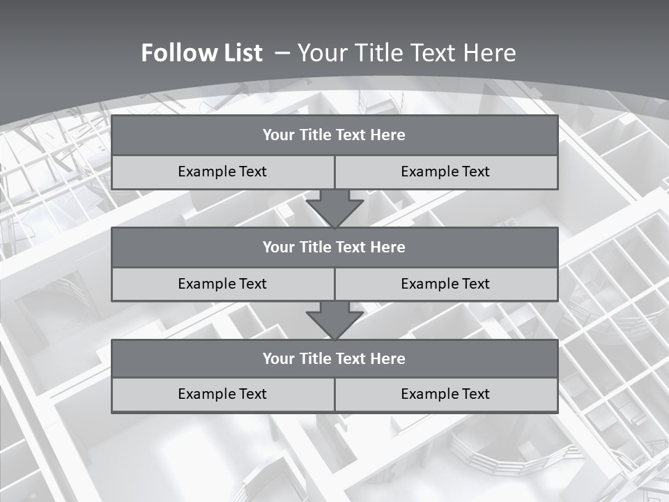 Framework Chalet Map PowerPoint Template