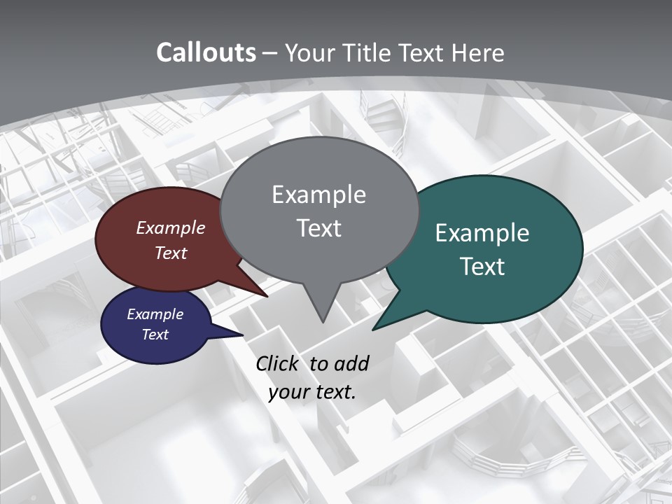 Framework Chalet Map PowerPoint Template