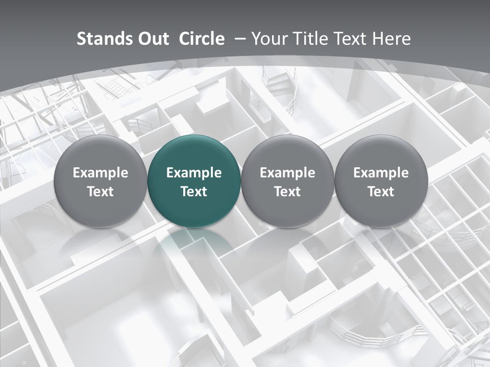 Framework Chalet Map PowerPoint Template