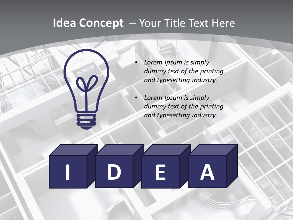 Framework Chalet Map PowerPoint Template