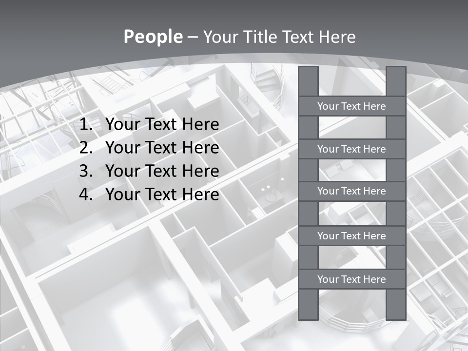 Framework Chalet Map PowerPoint Template