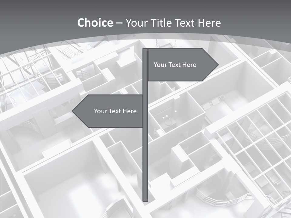 Framework Chalet Map PowerPoint Template