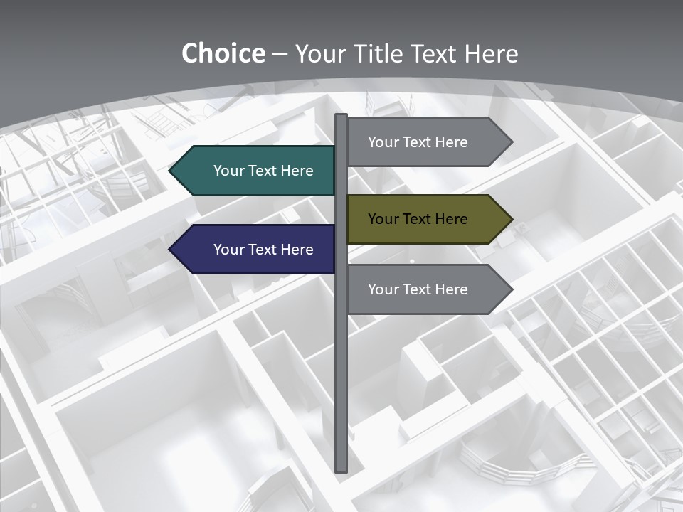 Framework Chalet Map PowerPoint Template