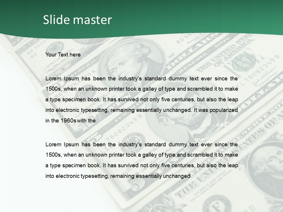 Buck Income Success PowerPoint Template