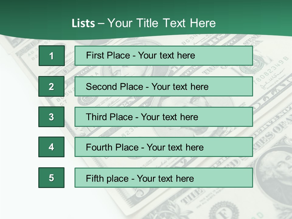 Buck Income Success PowerPoint Template