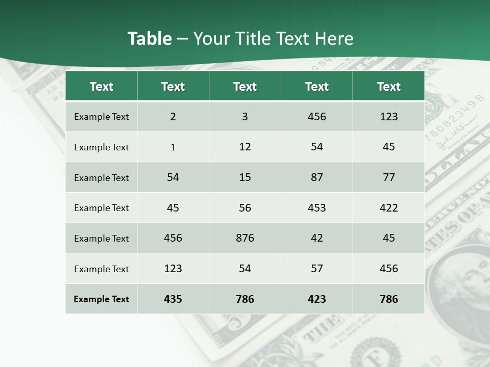 Buck Income Success PowerPoint Template