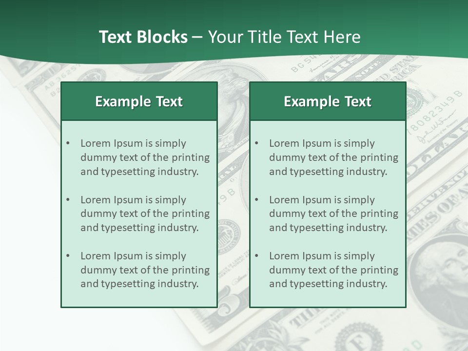 Buck Income Success PowerPoint Template