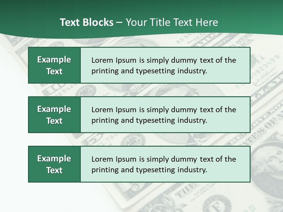 Buck Income Success PowerPoint Template
