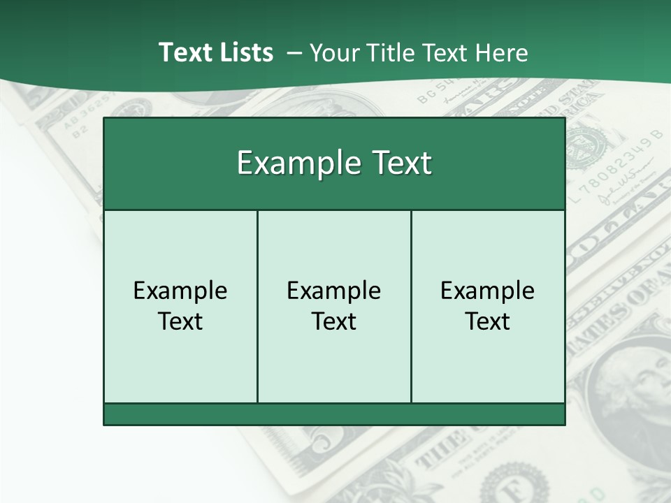 Buck Income Success PowerPoint Template