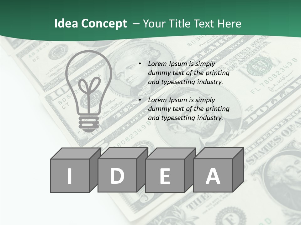 Buck Income Success PowerPoint Template