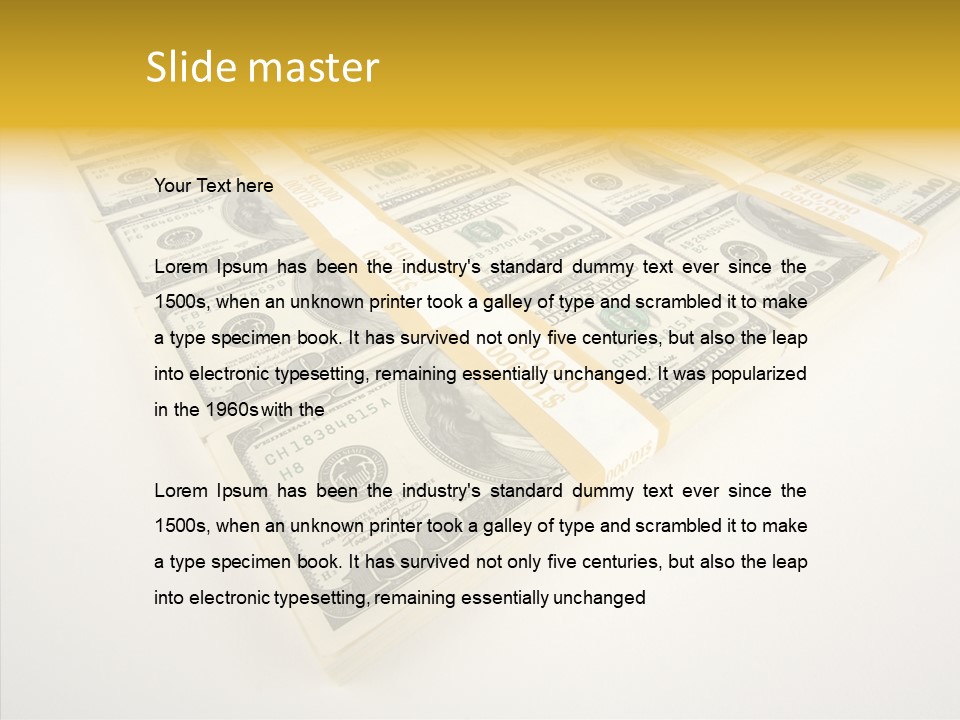 Cash Wealth Rich PowerPoint Template