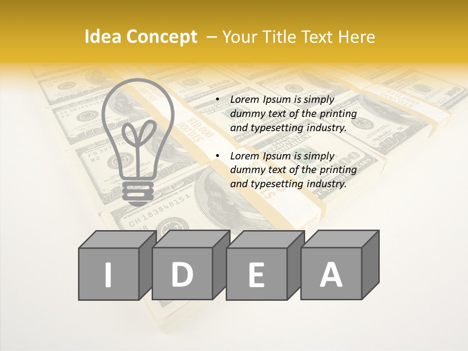 Cash Wealth Rich PowerPoint Template