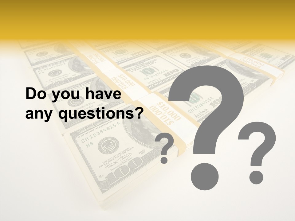 Cash Wealth Rich PowerPoint Template