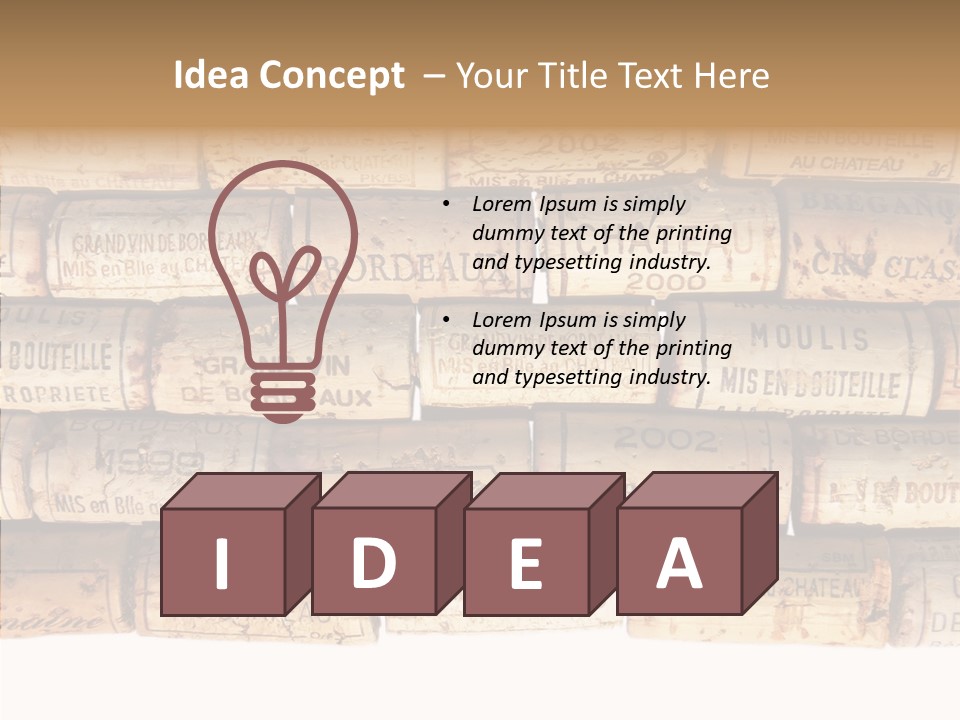 France Castle Cork PowerPoint Template