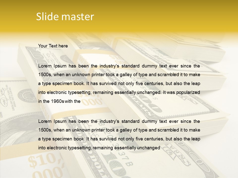 Tender Close Monetary PowerPoint Template