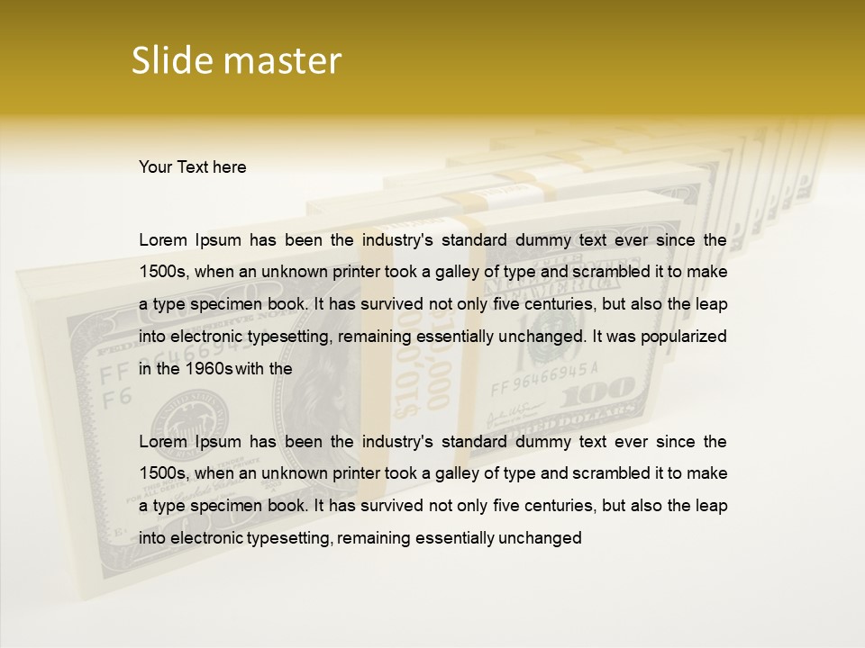 Monetary Treasury Bargain PowerPoint Template