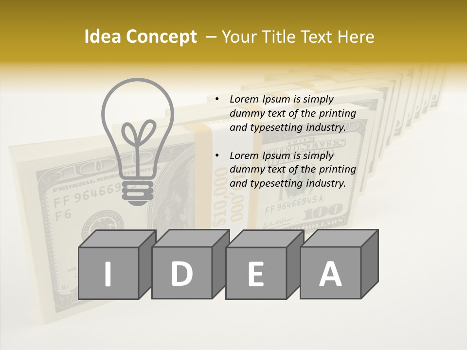 Monetary Treasury Bargain PowerPoint Template