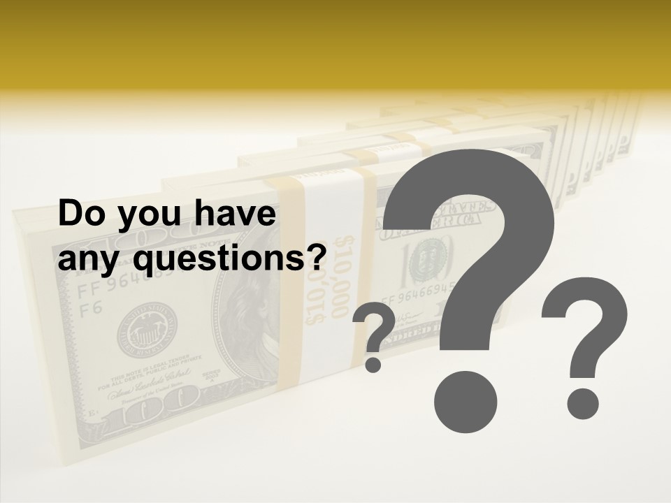 Monetary Treasury Bargain PowerPoint Template